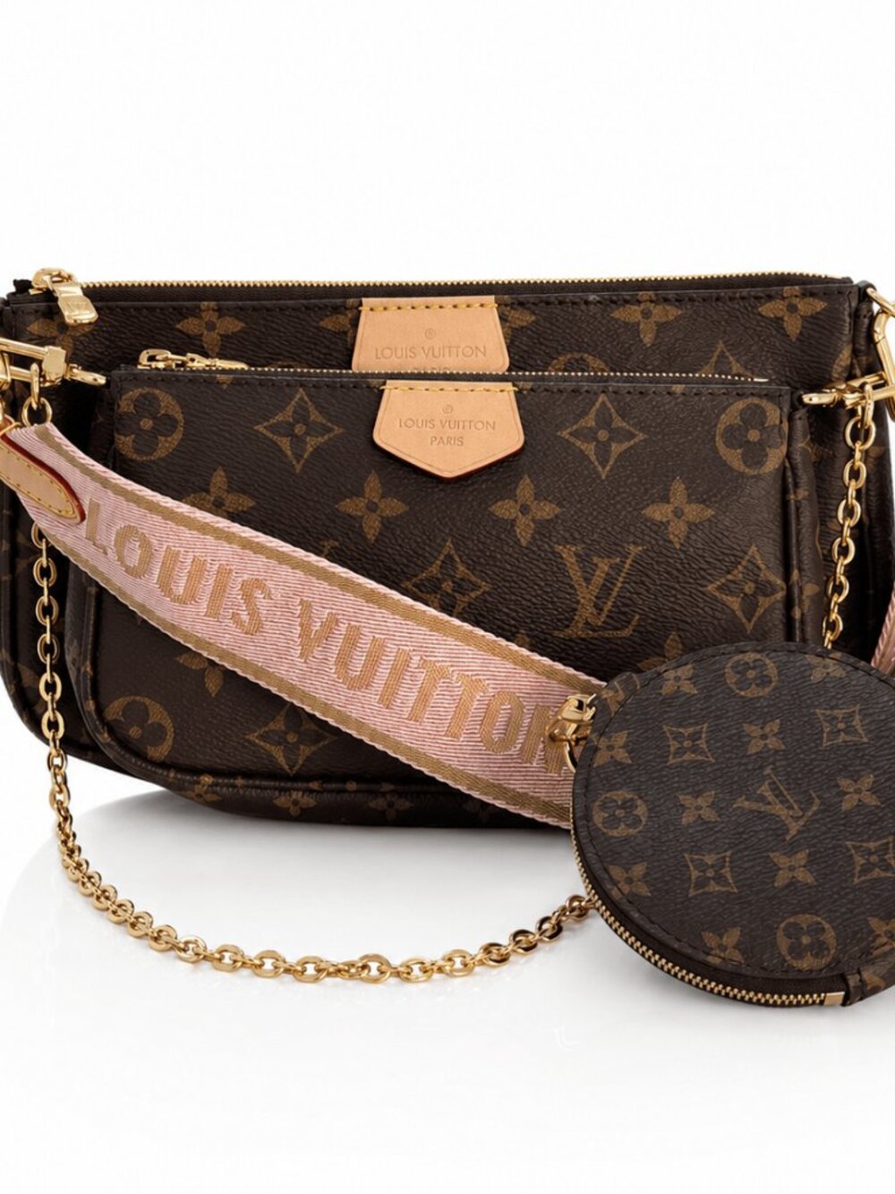 Louis Vuitton Multi Pochette Accessoires Monogram Pink (Pre-Owned)